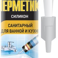 Герметик силиконовый Момент 280мл для ванной и кухни белый картридж (12)