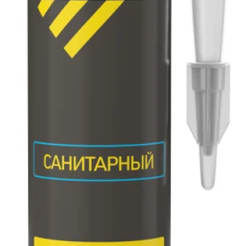 Герметик силиконовый Экон 280мл санитарный белый картридж (12)