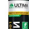 Клей ЖидкиеГвозди Ultima 301 акрил для монтажа пенопанелей 350г картридж белый (12)