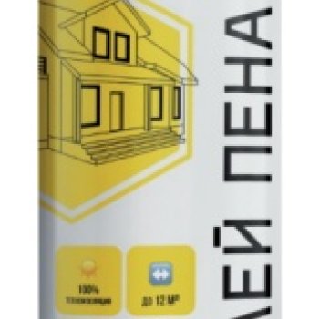 Клей-пена монтажная пистолетная KronBuild 65 850мл 800гр всесезонная (12)