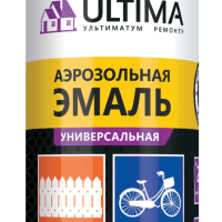 Эмаль аэрозольная белый глянцевый RAL 9003 520мл Ultima (12)