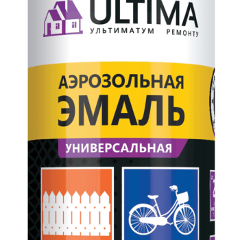 Эмаль аэрозольная чёрный грунт 520мл Ultima (12)