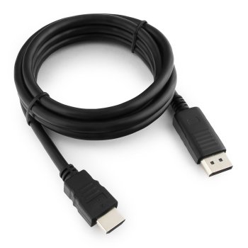 Кабель DisplayPort-HDMI 20M/19M 1.8м экран Cablexpert чёрный, пакет (1/100)