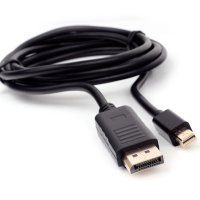 Кабель DisplayPort-miniDisplayPort 20M/20M 1.8м, v.1.2, позолоченные разъёмы, Cablexpert, чёрный, пакет (1/100)