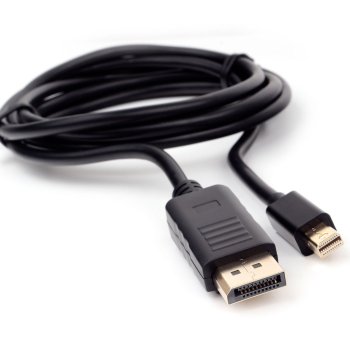 Кабель DisplayPort-miniDisplayPort 20M/20M 1.8м, v.1.2, позолоченные разъёмы, Cablexpert, чёрный, пакет (1/100)