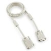 Кабель DVI-D dual link  1,8м экран ферритовые кольца Gembird серый (60)
