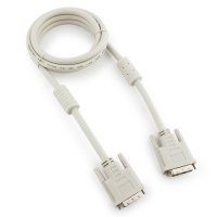 Кабель DVI-D dual link  1,8м экран ферритовые кольца Gembird серый (60)