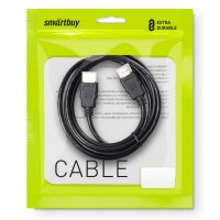 Кабель HDMI - HDMI 5м v2.0 SmartBuy чёрный, пакет (1/10)