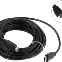 Кабель HDMI - HDMI 10м v2.0 SmartBuy чёрный, пакет (1/8)