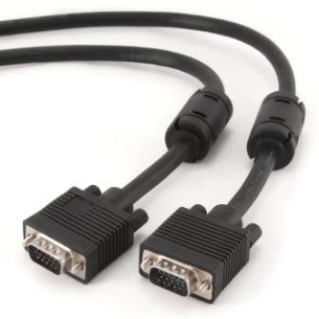 Кабель VGA - VGA  5м 3-й экран ферритовые кольца Gembird (36)