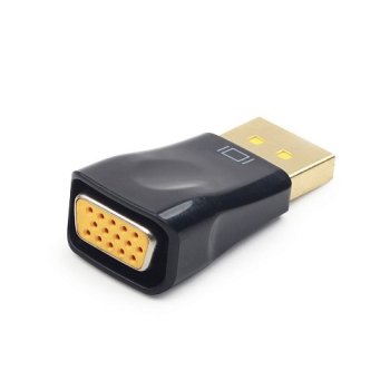 Переходник DisplayPort - VGA 20M/15F, Cablexpert, черный (1/100)