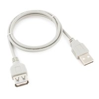 Удлинитель USB AM-AF 0.75м Cablexpert, медь, серый, пакет (1/300)