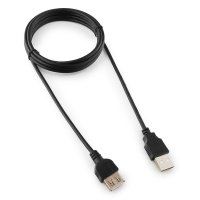 Удлинитель USB AM-AF 1.8 м, Cablexpert, медь, чёрный, пакет (1/200)