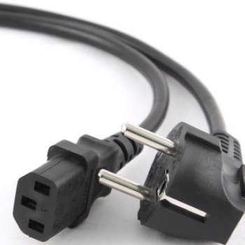 Кабель питания 220 3 метра, 6A, с заземлением, Gembird, черный (1/75)