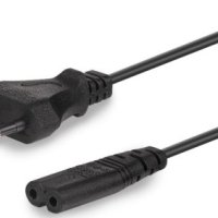 Кабель питания аудио/видео 0.5 м, CEE 7/16 - C7, 2-pin, 2.5А, Cablexpert, черный (1/200)