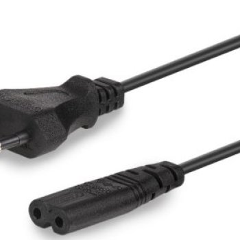 Кабель питания аудио/видео 0.5 м, CEE 7/16 - C7, 2-pin, 2.5А, Cablexpert, черный (1/200)