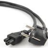 Кабель питания для ноутбуков 1.8 м, 10A, 3-pin EURO, с заземлением, Cablexpert, чёрный, пакет (1/100)