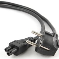 Кабель питания для ноутбуков 1.8 м, 10A, 3-pin EURO, с заземлением, Cablexpert, чёрный, пакет (1/100)