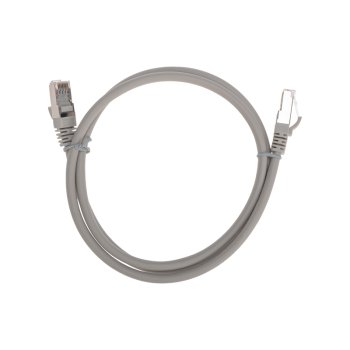 Патч-корд FTP-6 RJ-45 1м серый LSZH Rexant