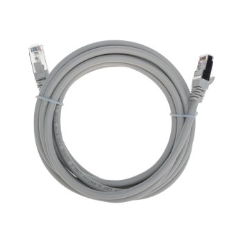 Патч-корд FTP-6 RJ-45 3м серый LSZH Rexant