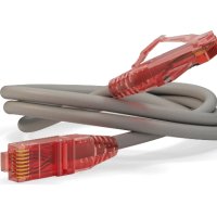Патч-корд UTP-5e RJ-45  2 м LSZH Hyperline серый