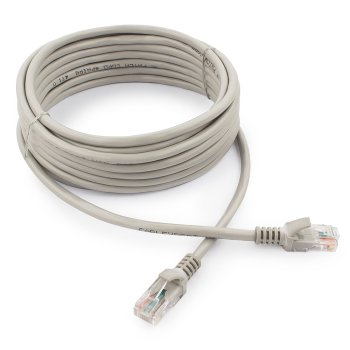 Патч-корд UTP-5e RJ-45 5м серый Cablexpert (90)