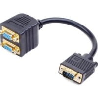 Разветвитель VGA Gembird HD15F/2x15F 1комп->2монитора, 20 см (1/100)