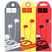 Гарнитура вкладыши Hoco M14 красный коробка (1/30/300)