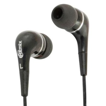 Гарнитура вкладыши Ritmix RH-112 jack 3,5мм 1.2м чёрный (1/20)