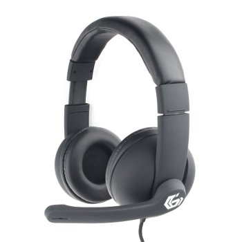 Гарнитура полноразмерная Gembird G220 2м покрытие Soft touch черный (1/20)