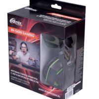 Гарнитура полноразмерная игровая Ritmix RH-560M Gaming 1.8м чёрный/зелёный (1/20)