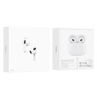 Гарнитура вкладыши TWS Hoco EW10 Bluetooth 5.1, зарядная станция 300mAh, наушники 30mAh, белый (1/20)