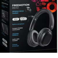 Гарнитура полноразмерная Defender B640 FreeMotion Bluetooth, 200 mAч, складная, зарядка TypeC, чёрный (1/20)