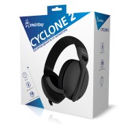 Гарнитура полноразмерная Smartbuy CYCLONE 2 Bluetooth 5.3, 400mAh, зарядка TypeC, чёрный (1/20)