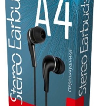 Наушники вкладыши SmartBuy A4 чёрный коробка (1/60)