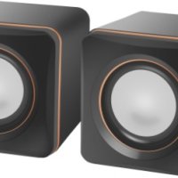Колонки 2.0 Defender SPK-33, 2x2.5Вт, USB, чёрный/оранжевый (1/50)