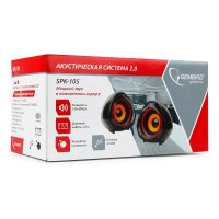 Колонки 2.0 Gembird 105 2x2.5Вт USB черный (20)