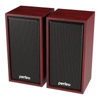 Колонки 2.0 Perfeo Cabinet 2x3Вт USB дерево махагон (15)