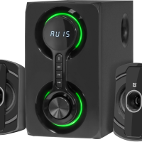 Колонки 2.1 Bluetooth Defender Eclipse 2.1 20+2х10Вт USB MP3 (USB MicroSD) FM подсветка черный (1/4)