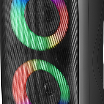 Колонка портативная Bluetooth Defender Boomer 20 20Вт аккумулятор 2400мАч FM/MP3(microSD/USB)/AUX/TWS/разъём для микрофона jack 6.5мм/LED-подсветка, чёрный (1/6)