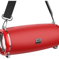 Колонка портативная Bluetooth Hoco HC2 10Вт аккумулятор 2400мАч FM/MP3(microSD/USB)/AUX/TWS/LED красный (1/30)