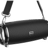Колонка портативная Bluetooth Hoco HC2 10Вт аккумулятор 2400мАч FM/MP3(microSD/USB)/AUX/TWS/LED черный (1/30)