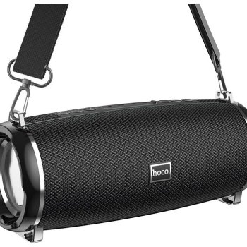 Колонка портативная Bluetooth Hoco HC2 10Вт аккумулятор 2400мАч FM/MP3(microSD/USB)/AUX/TWS/LED черный (1/30)