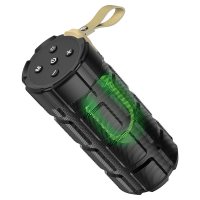 Колонка портативная Bluetooth Hoco HC7 10Вт аккумулятор 2400мАч FM/MP3(microSD/USB)/AUX/TWS/LED-подсветка, черный (1/30)