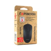 Мышь Гарнизон 220XL 3кн 1000dpi черный (1/100)