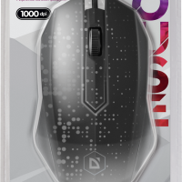 Мышь Defender Event MB-754 3кн 1000 DPI подсветка 7 цветов прорезиненное покрытие чёрный (1/40)