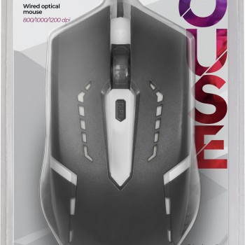 Мышь Defender Hit MB-601 4кн, 800/1000/1200 dpi, 7цветов подсветки, чёрный (1/40)