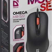 Мышь Defender Omega MB-522 4кн 500/800/1200/1600dpi черный (1/40)