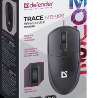 Мышь Defender Trace MB-989 3кн, 1000dpi, кабель 1.2 метра, чёрный (1/72)