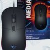 Мышь Perfeo Media 4кн, GAME DESIGN, 4-цветная LED-подсветка, 800-1200-1600-2400dpi, чёрный (1/100)